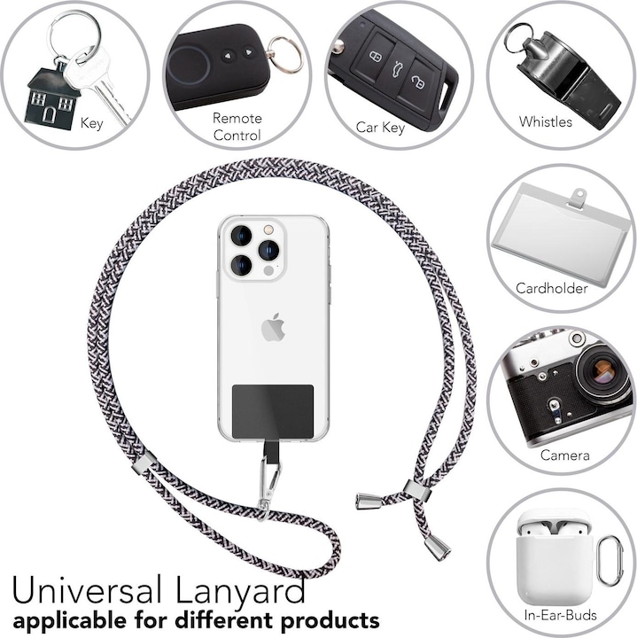 Productafbeelding Nalia Universele mobiele telefoonketting met pad