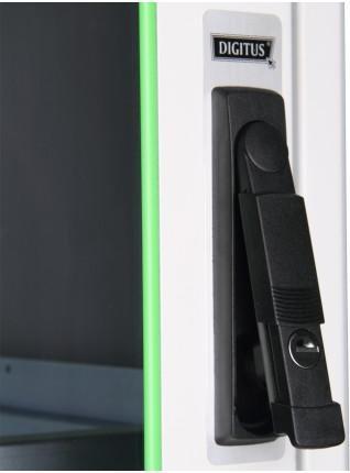 Actual product image Assmann DIGITUS network cabinet 48,3cm 19inch 32U gray 1560x600x800mm safety glass door incl. 28xMont... (32 RU, 19 inch rack)