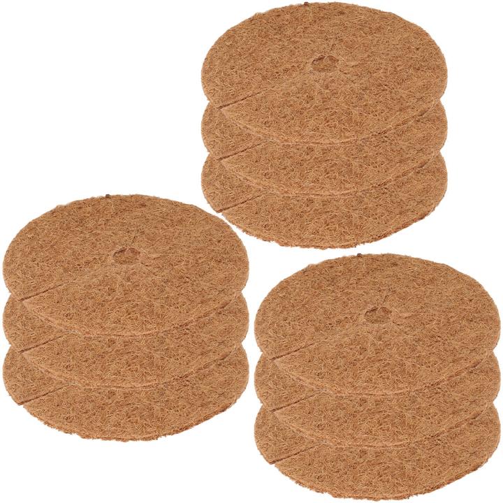 Image du produit ProGarden Frostschutz-Kokosmatten für Topfpflanzen, rund, Ø 25 cm, 9er-Set