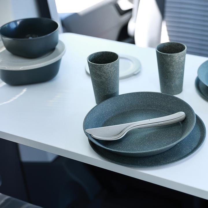 Actual product image Koziol Soup & Pasta Plate Connect 24 cm, 4 pieces, Grey (4 x, 24 cm)