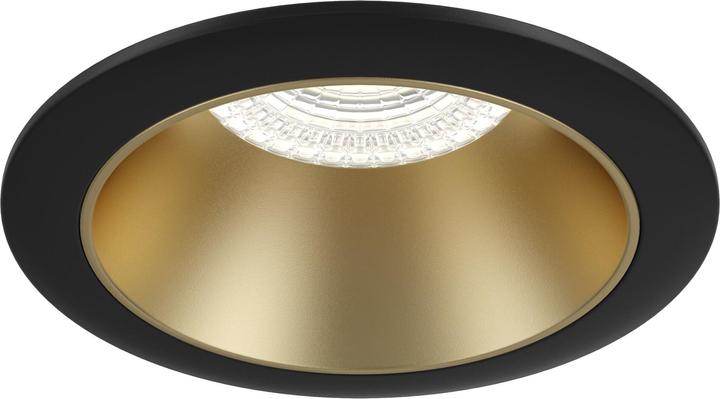Produktbild Maytoni Share Deckeneinbaulampe GU10 Schwarz-Gold Ø86mm (GU10)