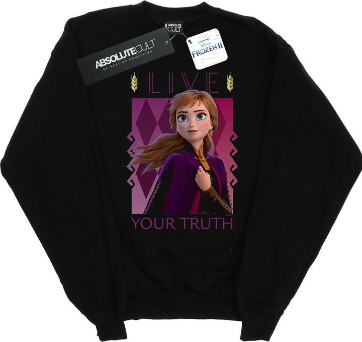 Actual product image Disney Girls Frozen 2 Anna Live Your Truth Sweatshirt (104)
