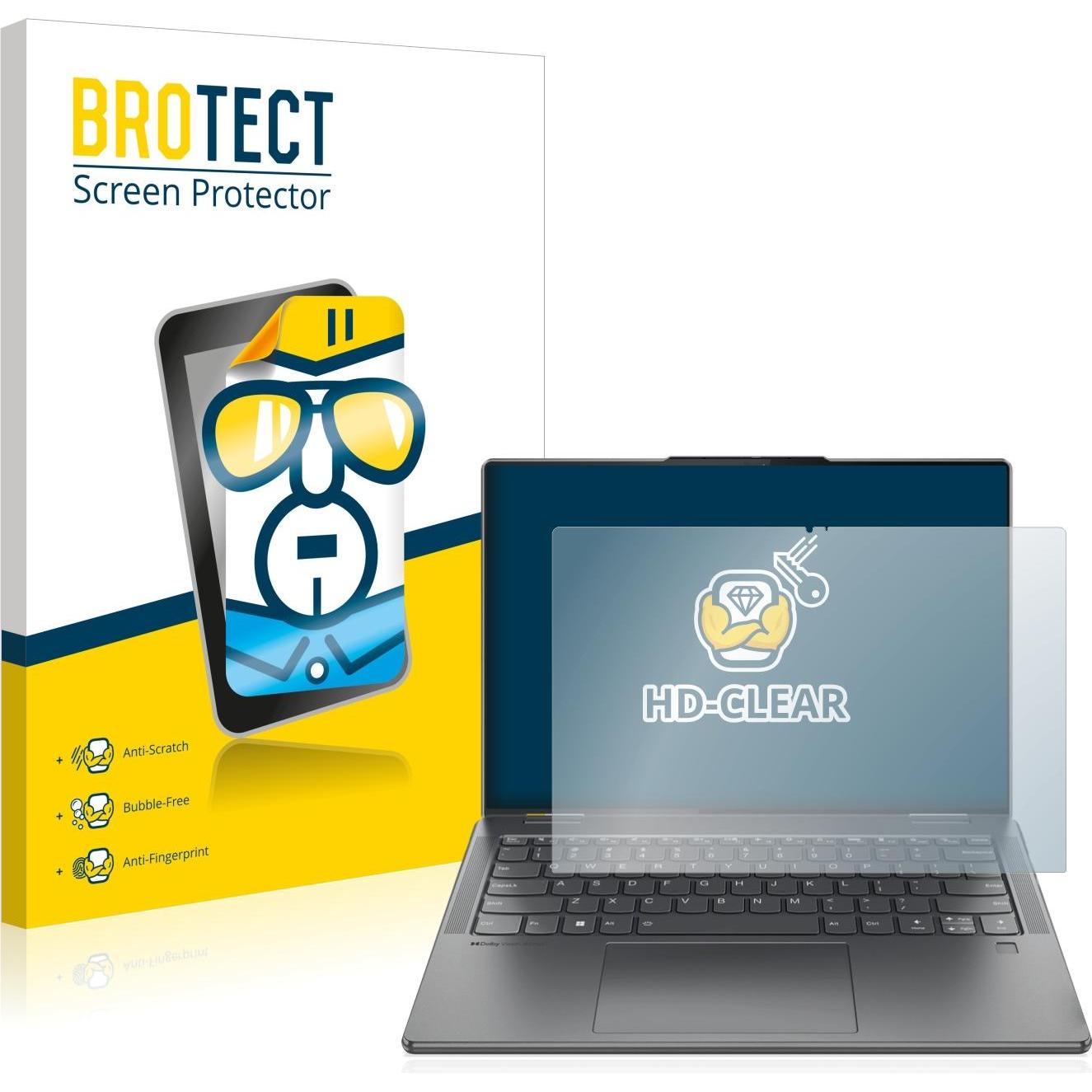 BROTECT Schutzfolie Displayschutz Klar (14", 16 : 10), Notebook Schutzfolie