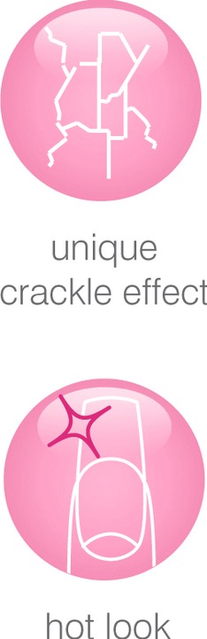 Productafbeelding Rio Crackle Nails Classic" ( NCRC) (Wit, Black, Zilver)