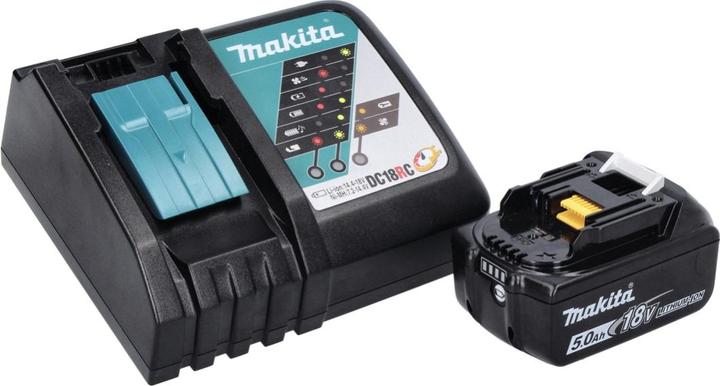 Image du produit Makita DHG 180 RT1J Pistolet à air chaud sans fil 18 V 550 °C + 1x batterie 5,0 Ah + chargeur + Makpac