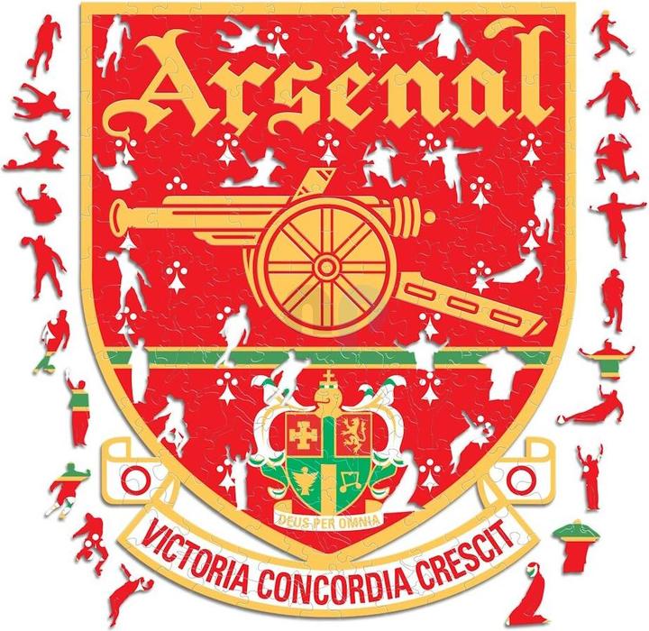 Produktbild Iconic Arsenal FC - Retro Logo - Holz Puzzle Grösse S (150 Teile) (150 Teile)