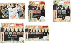 Actual product image STABILO BOSS NATURE COLORS - Highlighter (colour assorted, 5 mm, 4 x)