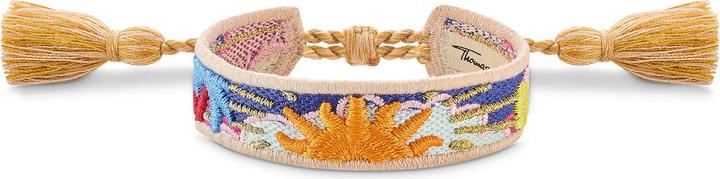 Immagine prodotto Thomas Sabo Braccialetto con sole, palma e cactus (24 cm, Tessuto)