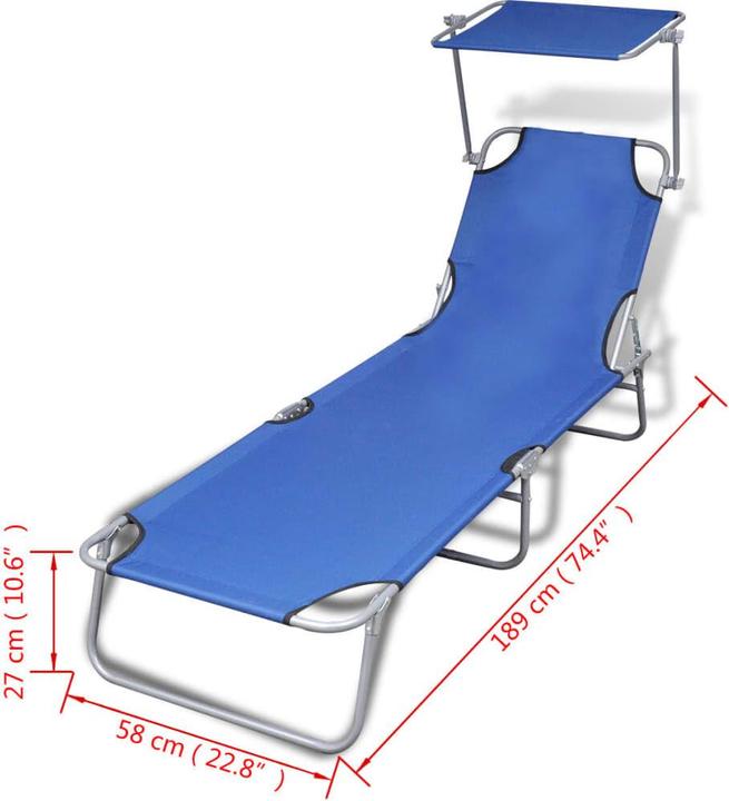 Immagine prodotto vidaXL Sonnenliege (189 cm)