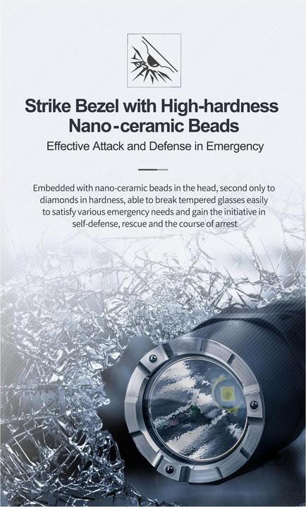Actual product image Nextorch P80 LED Flashlight (16 cm, 1300 lm)