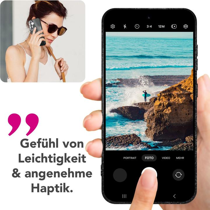 Actual product image Nalia ShinePop - Stabile Glänzende Glitzer Hülle - Glamour Glitter Cover (Samsung Galaxy S25)