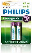 Productafbeelding Ugreen Ni-MH AA oplaadbare batterijen R6B2A260/10 (2 Pcs., AA, 2600 mAh)
