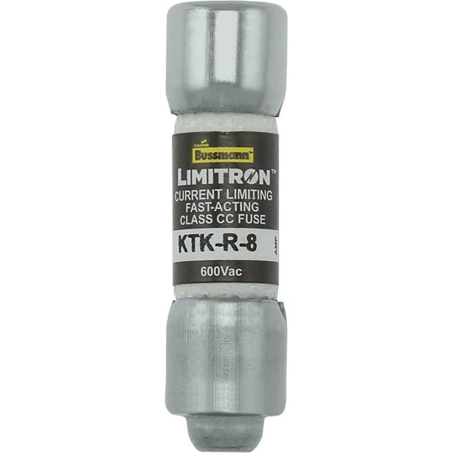 Thumbnail - Eaton, Sicherung, Zylindrischer Sicherungseinsatz 10x38mm 8A 600V AC Limitron Klasse CC (KTK-R-8) (Zylindersicherung, 8 ...