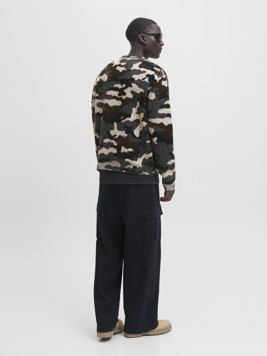 Produktbild Jack & Jones Jcofade Knit Aop Crew Neck Styd Aw25 (S)