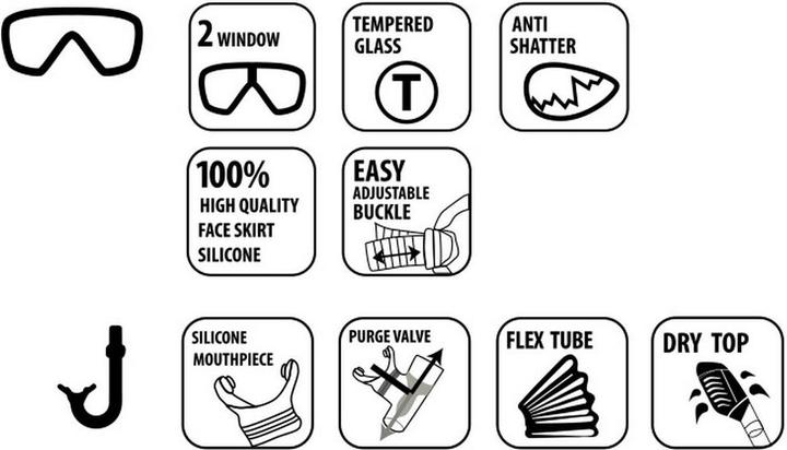 Produktbild Schildkröt Tauch-Set Pro Palau 2-teilig