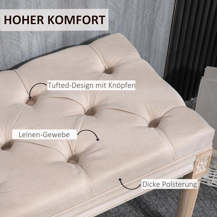 Actual product image Homcom Bed bench with button stitching (40 cm)