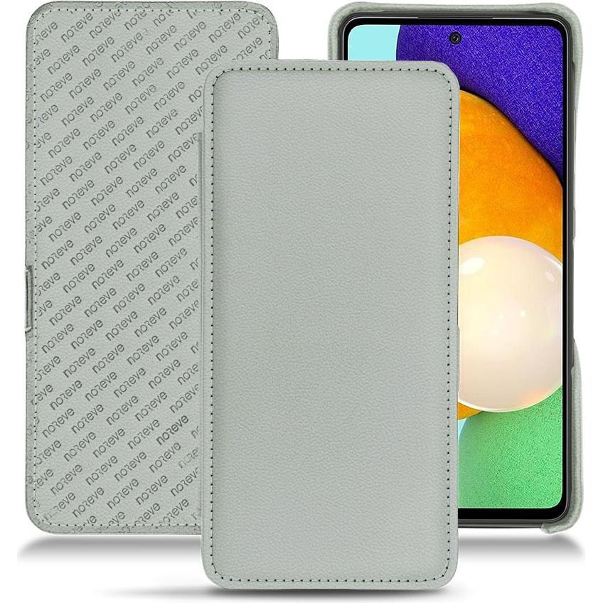 Noreve Lederschutzhülle horizontal (Samsung Galaxy A52), Smartphone Hülle, Grau