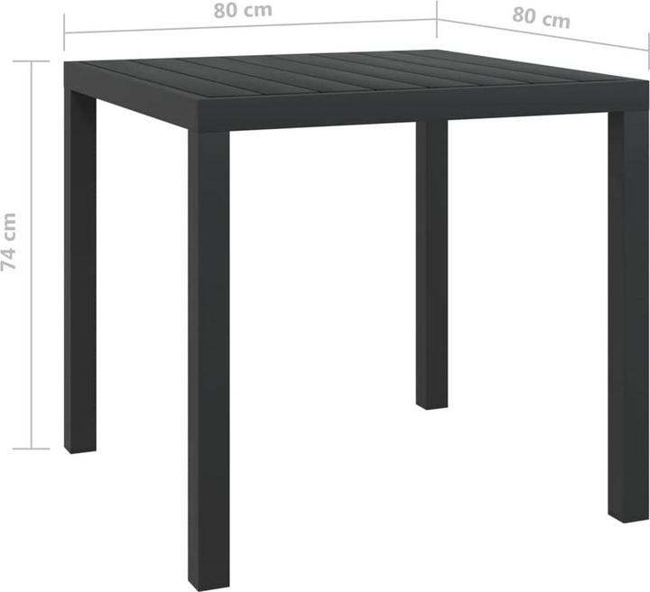 Produktbild vidaXL Essgruppe (80 x 80 x 74 cm)