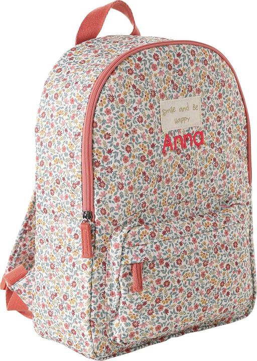 Image du produit Vertbaudet Geblümter Mädchen Grundschul-Rucksack BERGAMOTTE
