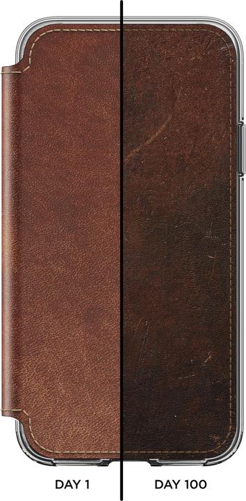 Produktbild Nomad Booklet Clear Folio braun (Apple iPhone X, Apple iPhone XS)