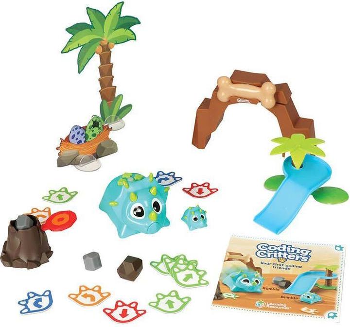 Produktbild Learning Resources Zestaw robot do nauki kodowania Rumble & Bumble LER 3082 (dinozaur)