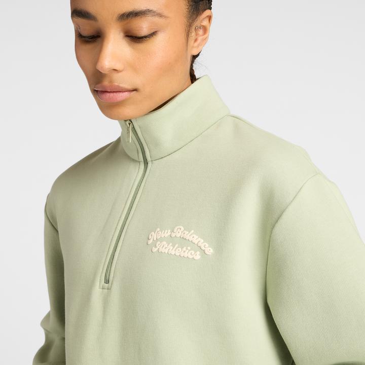 Produktbild New Balance W Linear Heritage Fleece Half Zip (L)