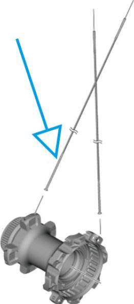 Produktbild Shimano Speiche WH-R9270-C50-TL-V 267mm vorne-rechts tubeless