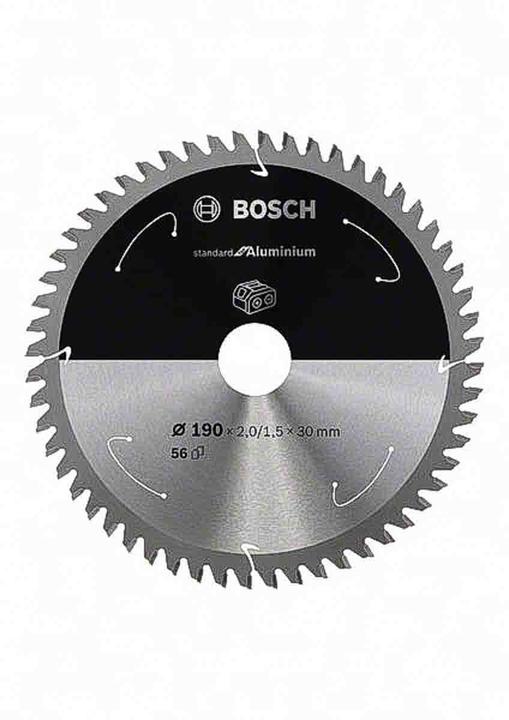 Productafbeelding Bosch Professional Zubehör Cirkelzaagblad Standaard voor Aluminium, 190x2/1,5x30, 56 tanden
