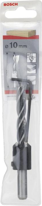 Produktbild Bosch Professional Zubehör Holzspiralbohrer mit 90°-Senker, 10 mm, 20 mm (10 mm)