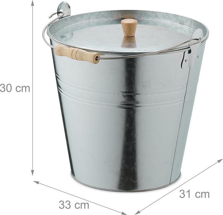 Actual product image Relaxdays Ash bucket