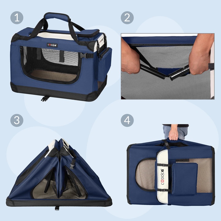Image du produit Cadoca Caisse de transport pour chiens (Chien, Lavable, Pliable)
