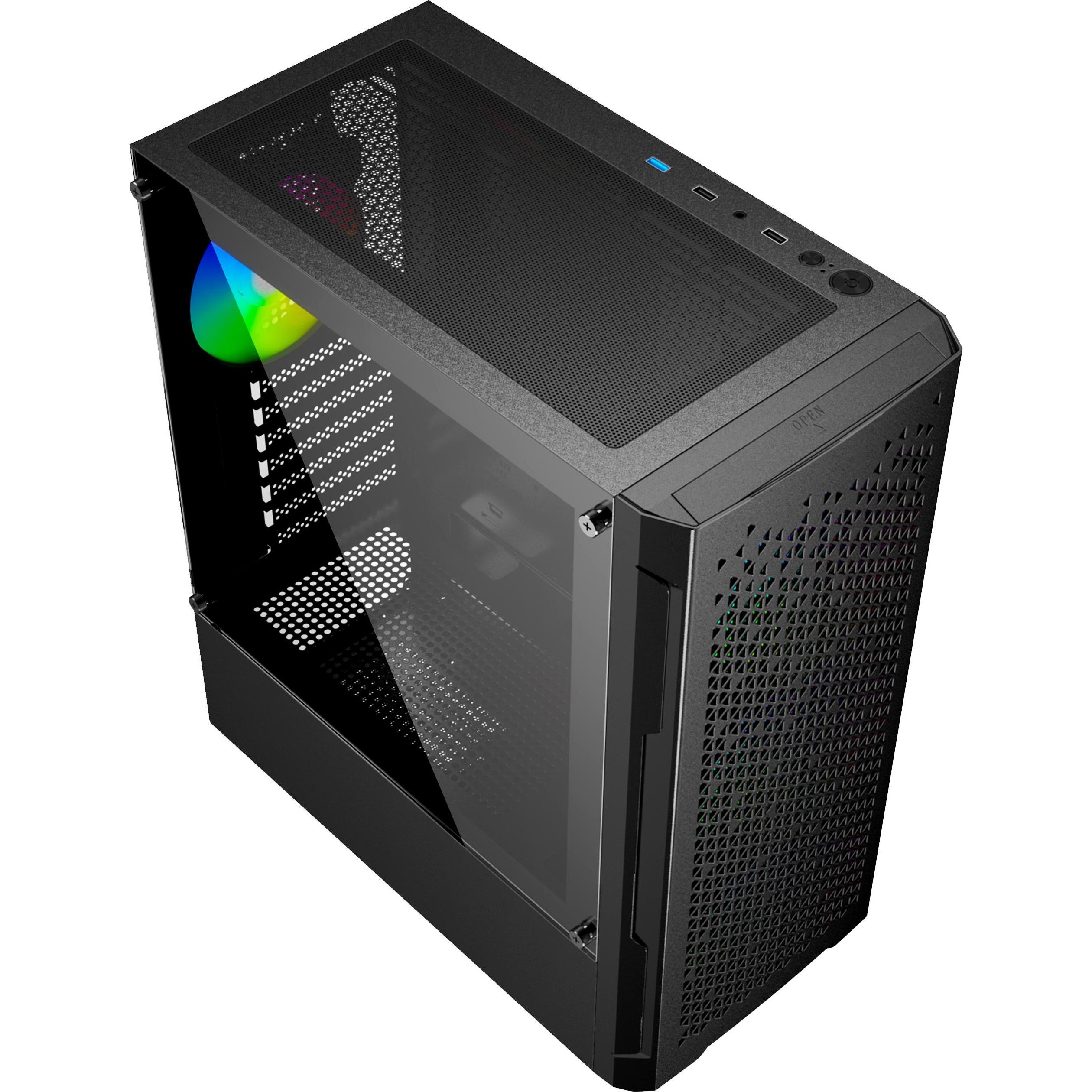 Thumbnail - Gembird Fornax 400X Gaming-Computergehäuse (ATX), PC Gehäuse, Schwarz