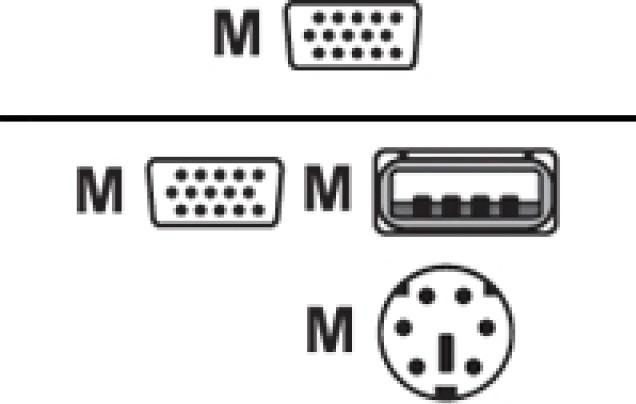 Actual product image LevelOne ACC-2101 KVM cable PS2 / USB 1.8m