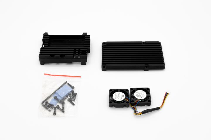 Actual product image HutoPi Aluminium case double fan for Raspberry Pi 5