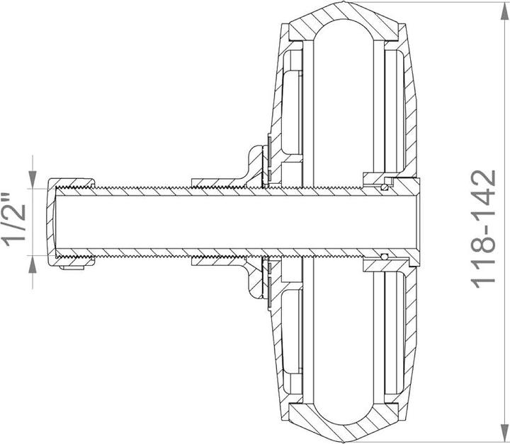 Produktbild Crassus Schnellverschlussstopfen, CSV 125, Spannbereich 121-142 mm