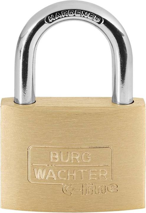 Actual product image Burg Wächter 3021 Padlock 50.00 mm different locking Brass Schl