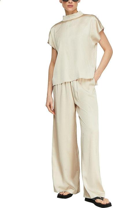 Immagine prodotto Comma Schweres Satin-Top mit Cap-Sleeves und Stehkragen (42)
