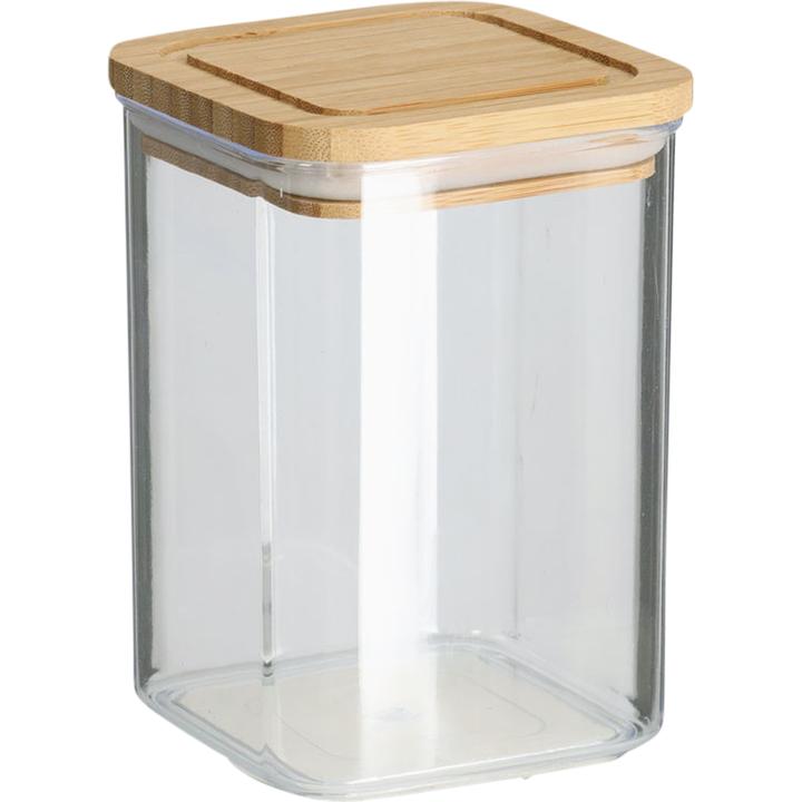 Actual product image Zeller Present Storage jar w. bamboo lid, 800 ml, plastic (0.80 l)