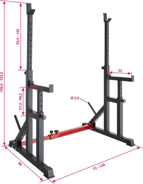 Produktbild tectake Squat Rack Creed