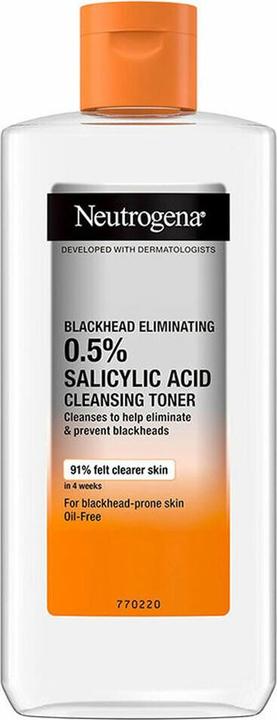 Actual product image Neutrogena Face Tonic against clogged pores, 200 ml (Facial cleansing wipes, 200 ml)