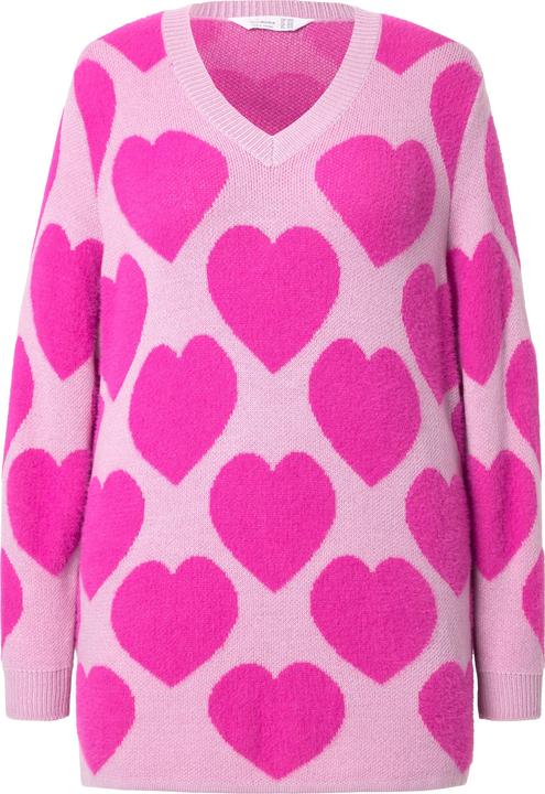 Image du produit Miamoda Pullover, weicher Feinstrick, Herzmuster (46, 48)