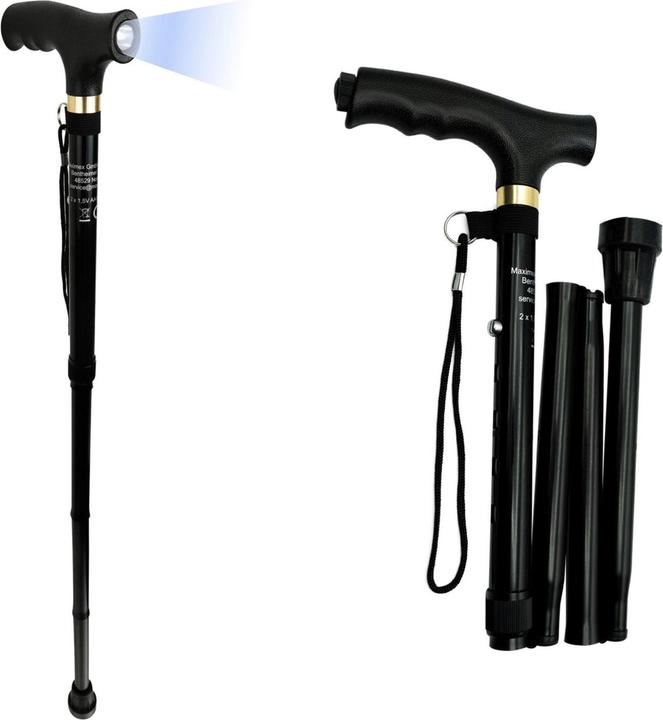 Wenko Faltbarer LED Spazierstock