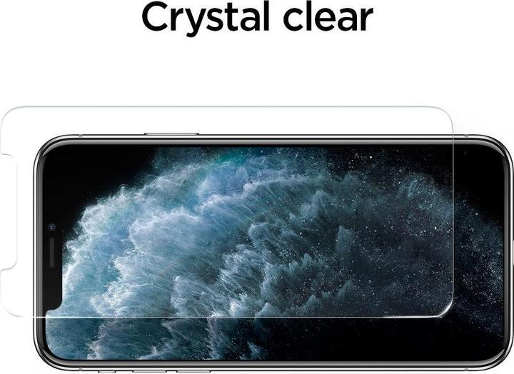 Actual product image Spigen Glass Alm Glas.Tr Slim (2 Piece, Apple iPhone 11)