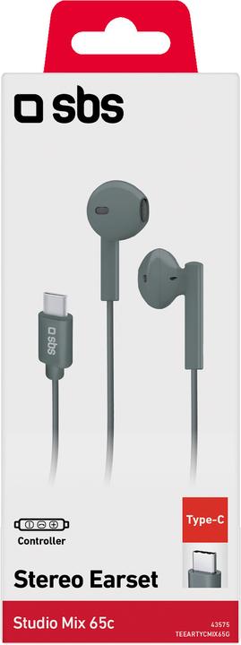 Actual product image SBS Studio Mix 65c - Wired semi-in-ear earphones with USB-C connector (Wireless)