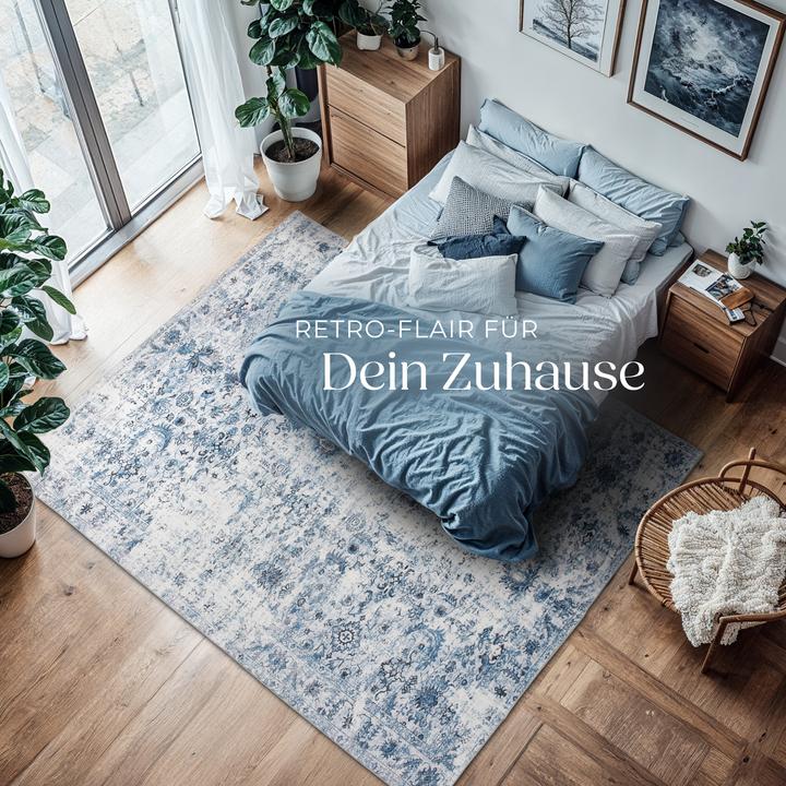 Actual product image tectake Vintage Designer Rug Amara, Low Pile (200 x 274 cm)