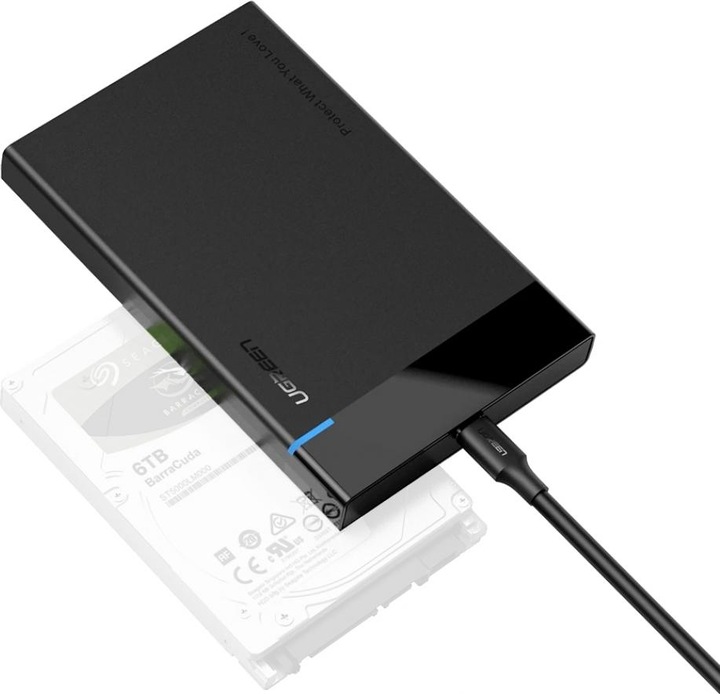 Ugreen USB-C 3.1 to 2.5" SATA Hard Drive Enclosure (6Gbps) (2.5")