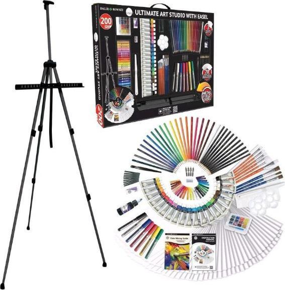 Actual product image Daler-Rowney Acrylic Simply Art Easle Studio Set
