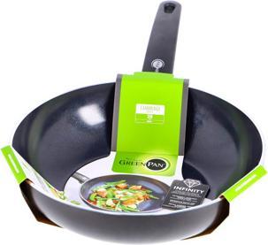 Produktbild Greenpan Cambridge wokpan 28cm - zwart - inductie - PFAS-vrij (28 cm, Wok Pfanne, Aluminium)