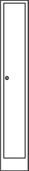 Actual product image Wolf Wardrobe in comfort size (30 cm, 195 cm)