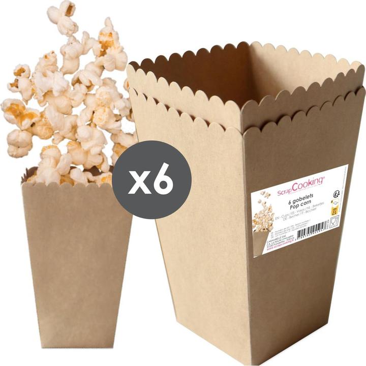 Produktbild ScrapCooking 6er Set Popcorn Becher (6x)